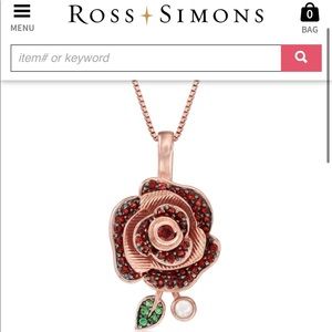 Ross & Simons rose necklace🌹
